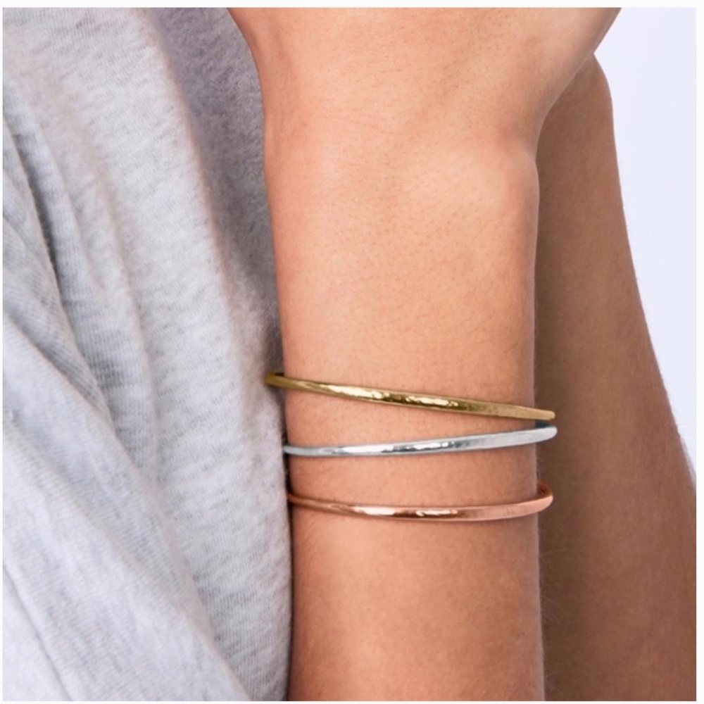 Stella & Dot Essential Hammered Cuff Set